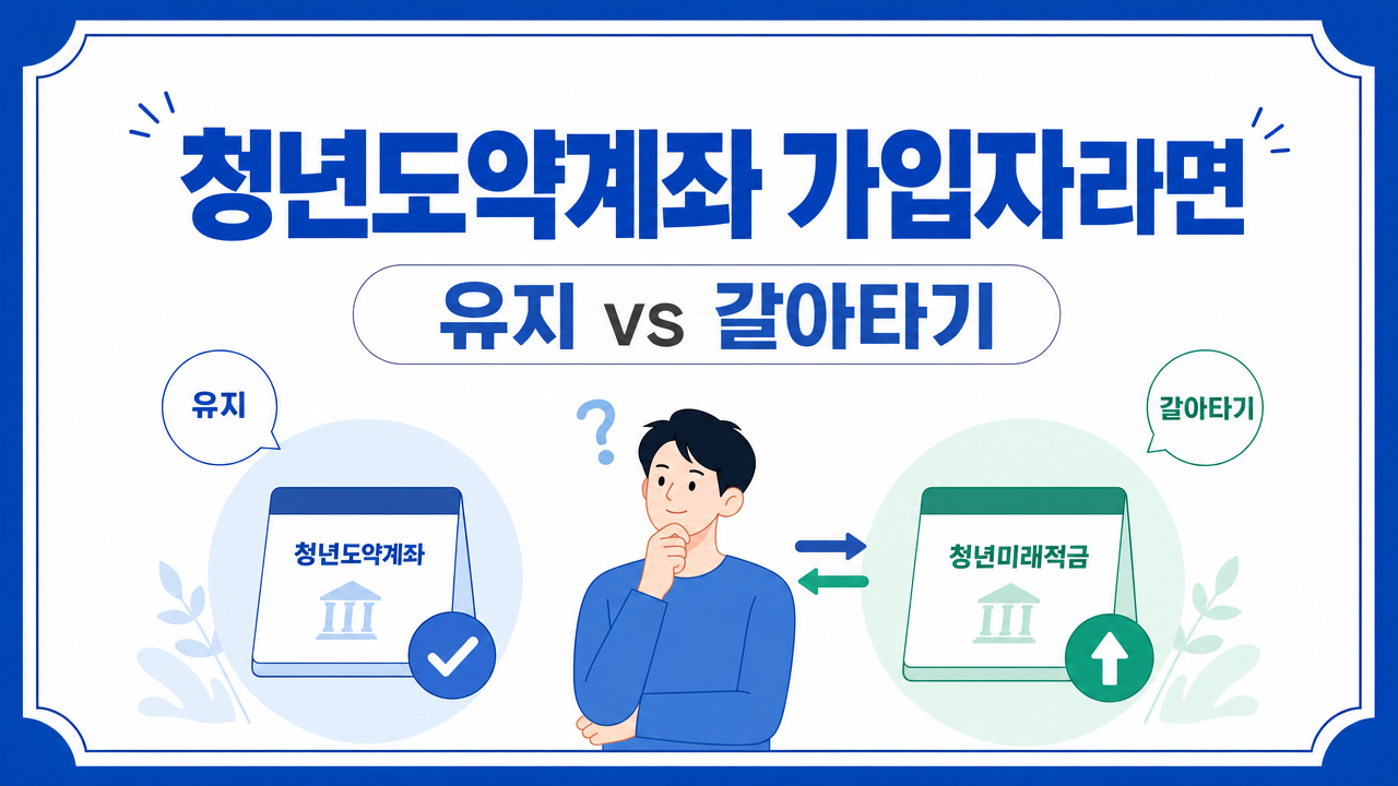 청년도약계좌 가입자라면 유지할 것인지 갈아탈 것인지 청년도약계좌 4.png